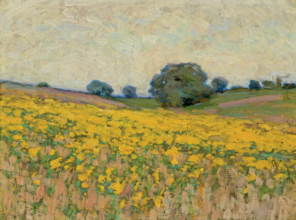 Yellow Flowers, Ipswich by Arthur Wesley Dow,A3(16x12")Poster