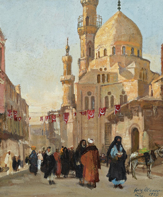 Evening in Cairo by Georg Macco,A3(16x12")Poster
