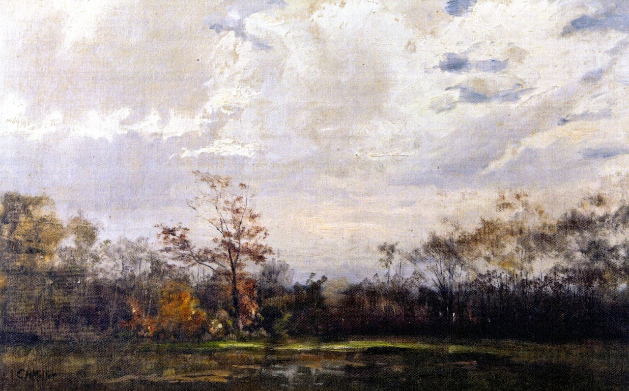 The Border of the Alley Pond, Queens, vintage artwork by Charles Henry Miller, 12x8" (A4) Poster