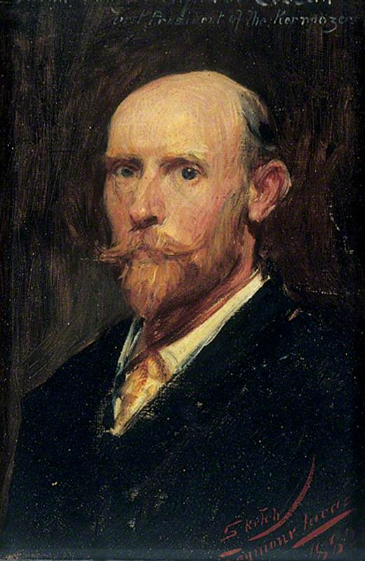 Baron de Cosson (1846–1929), vintage artwork by John Seymour Lucas, 12x8" (A4) Poster