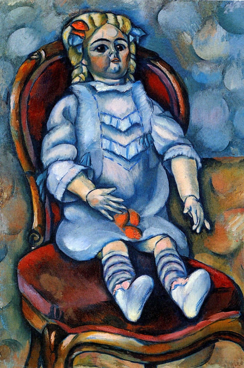 Doll, vintage artwork by Vladimir Baranoff-Rossine, 12x8" (A4) Poster