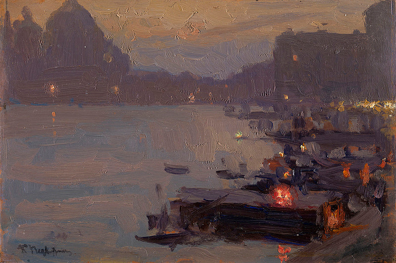 Evening in Venice by Konstantin Pervukhin,A3(16x12")Poster