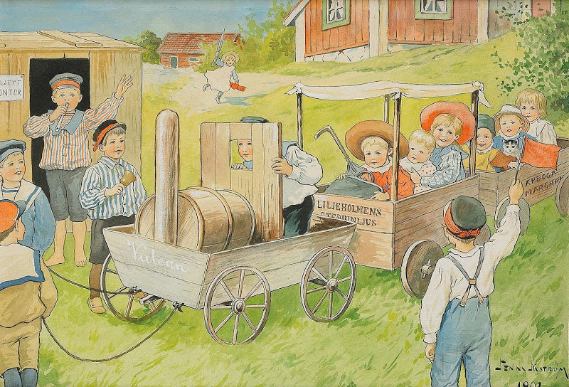 Go, Train! by Jenny Nystrom,A3(16x12")Poster
