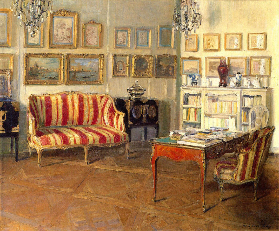 Library, 11, rue de l'Universite by Walter Gay,A3(16x12")Poster