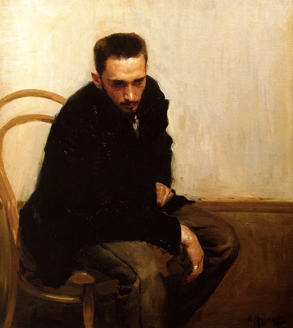 Portrait of Painter N. Petrov by Alexander Murashko,16x12(A3) Poster