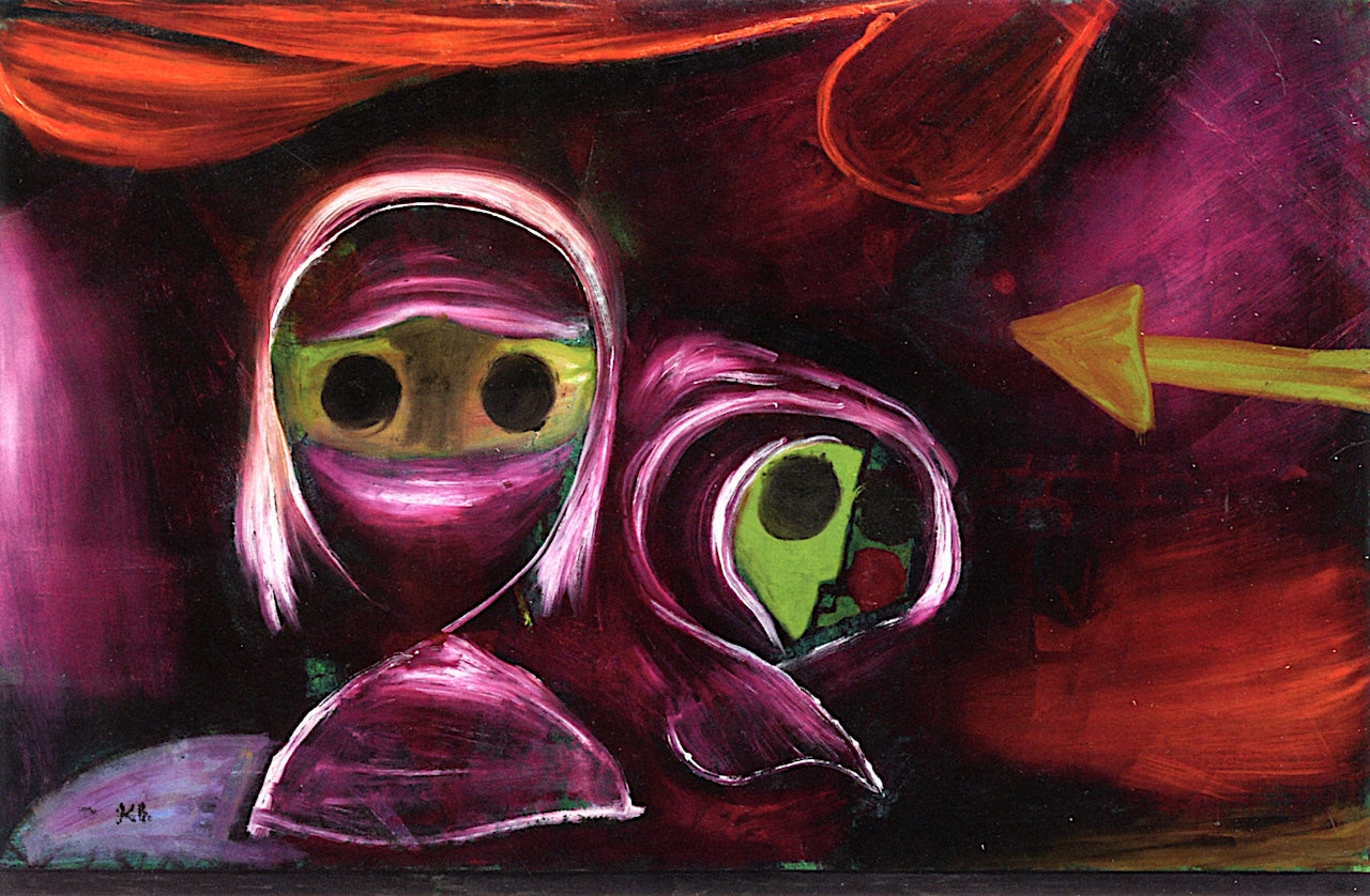 Fate of Two Sisters by Paul Klee,16x12(A3) Poster
