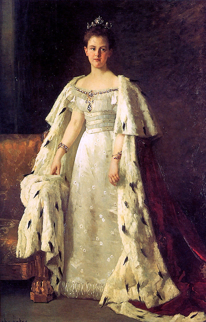Queen Wilhelmina by Therese Schwartze,A3(16x12")Poster