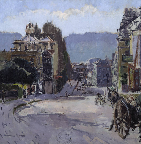 Belvedere, Bath, vintage artwork by Walter Richard Sickert, 12x8" (A4) Poster
