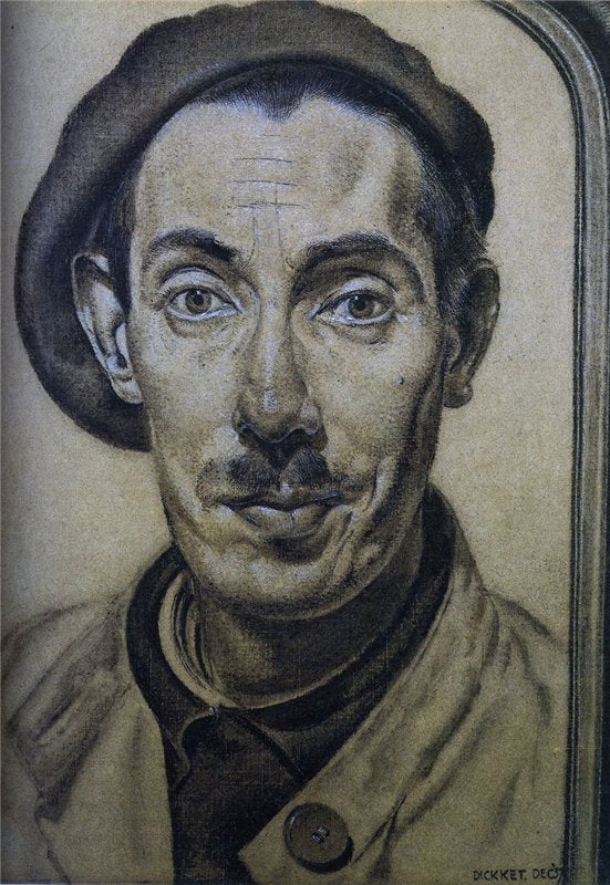 Self Portrait in the Mirror by Dick Ket,16x12(A3) Poster