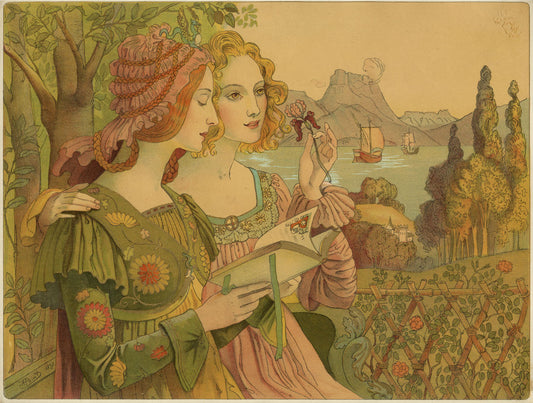 Legende Doree, vintage artwork by Armand Point, 12x8" (A4) Poster