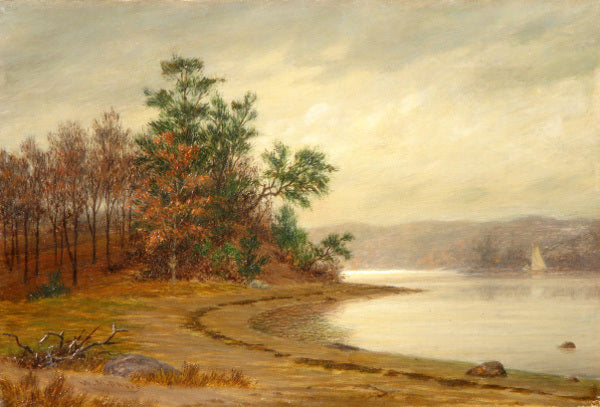 Tidal Inlet on Long Island Sound, vintage artwork by William Moore Davis, 12x8" (A4) Poster