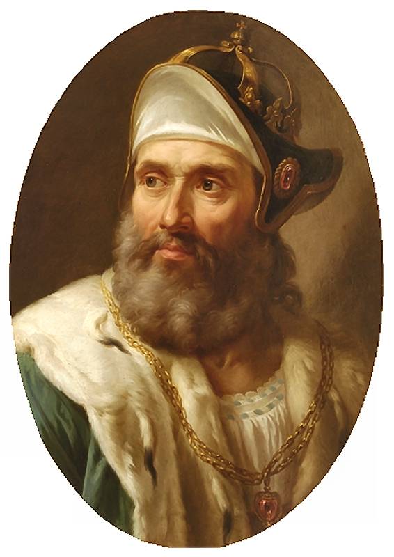Portrait of Wenceslas II of Bohemia, vintage artwork by Marcello Bacciarelli, 12x8" (A4) Poster