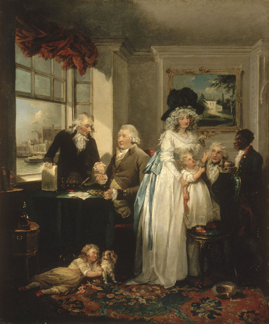 Fruits of Early Industry and Economy, vintage artwork by George Morland, 12x8" (A4) Poster
