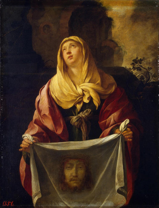 Saint Veronica, vintage artwork by Jacques Blanchard, 12x8" (A4) Poster