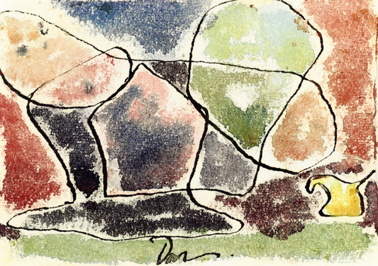 At the End of the Pond, vintage artwork by Arthur Dove, 12x8" (A4) Poster