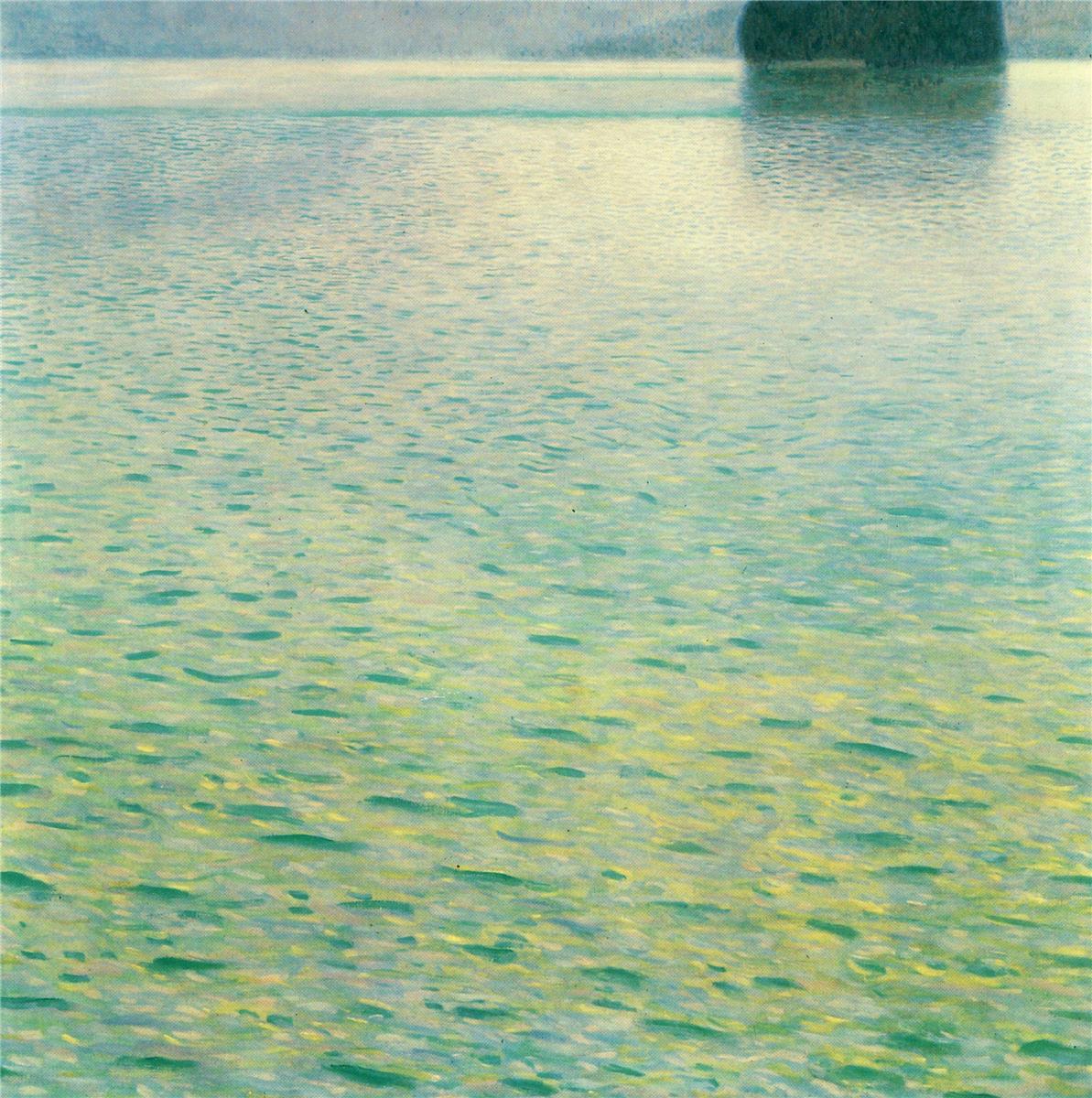 Island in the Attersee by Gustav Klimt,A3(16x12")Poster
