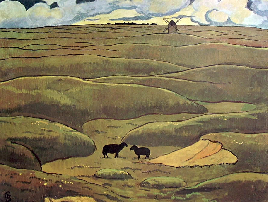 Black Rams by Georges Lacombe,A3(16x12")Poster