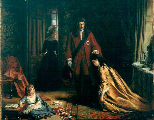 Incident in the Life of Lady Mary Wortley, vintage artwork by William Powell Frith, A3 (16x12") Poster Print