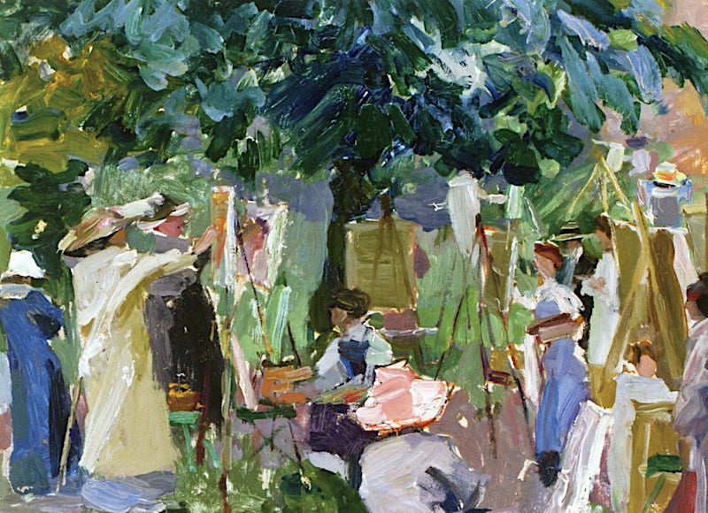  Merritt Chase's Summer Class, Bruges by Annie Traquair Lang,16x12(A3) Poster