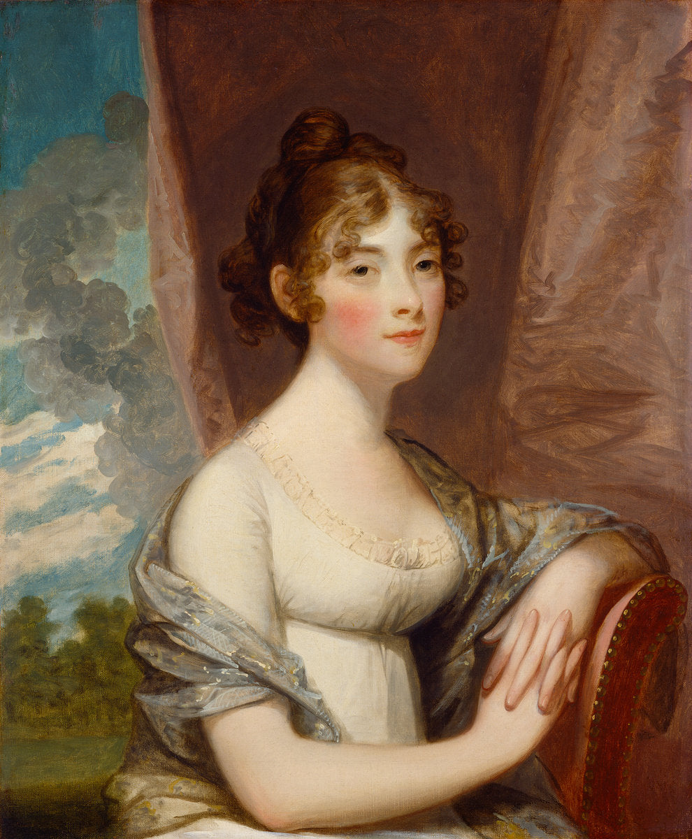 Ann Barry, vintage artwork by Gilbert Stuart, 12x8" (A4) Poster