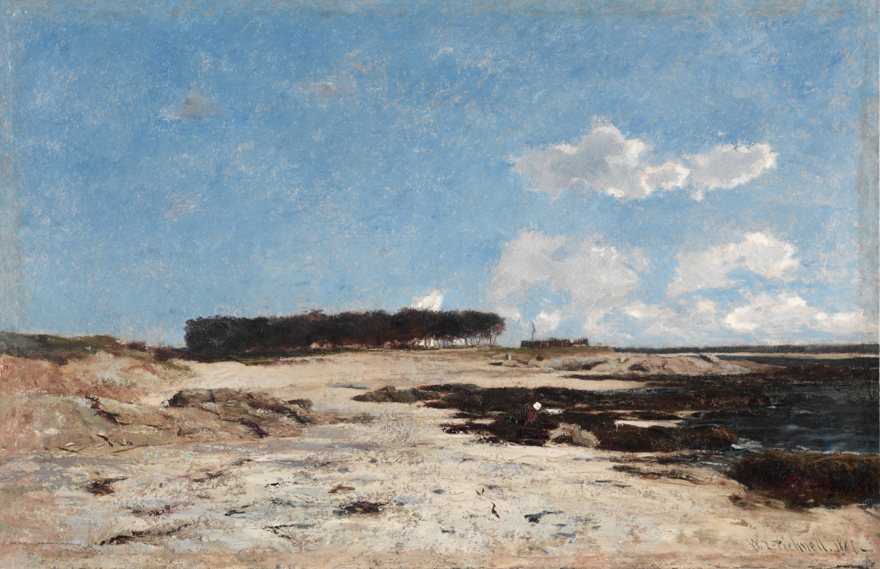 Pointe de Cabellou, Brittany, vintage artwork by William Lamb Picknell, 12x8" (A4) Poster