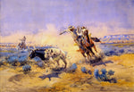 Cowboys from the Quarter Circle Box, vintage artwork by Charles Marion Russell, 12x8" (A4) Poster