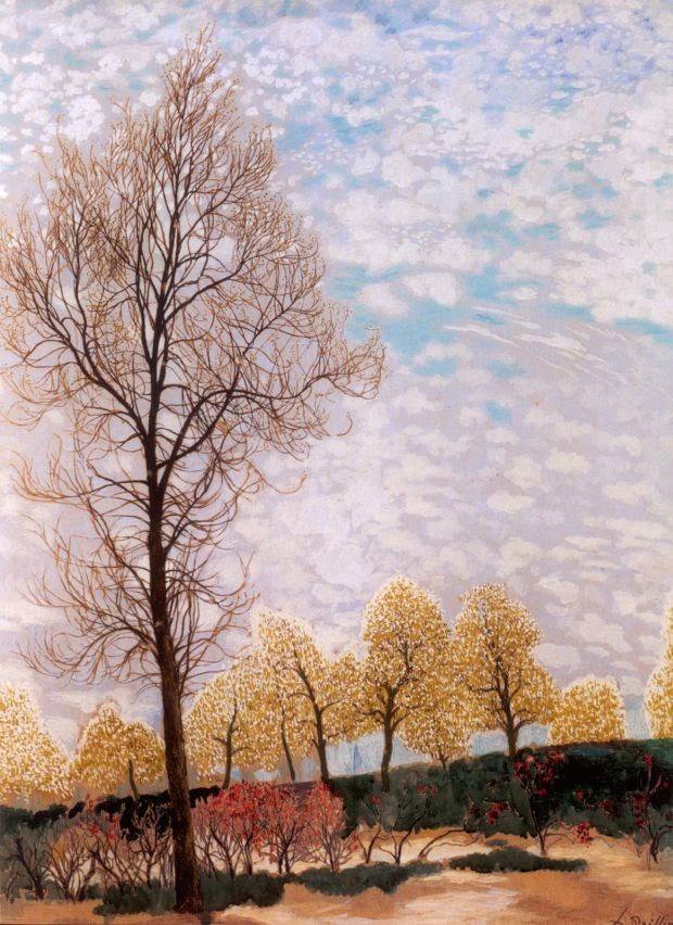 Spring in Brabant, vintage artwork by Leon Spilliaert, 12x8" (A4) Poster
