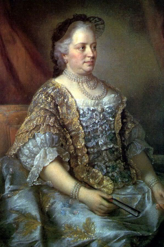 Portrait of Maria Theresa of Austria, vintage artwork by Jean-Étienne Liotard, 12x8" (A4) Poster