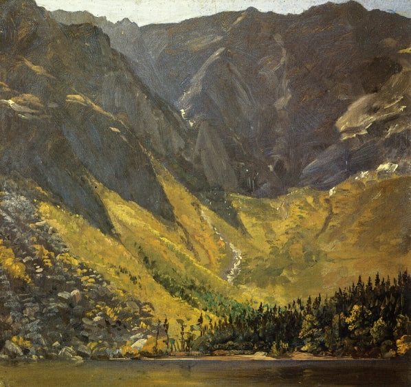 Great Basin, Mount Katahdin, ,Maine, vintage artwork by Frederic Edwin Church, 12x8" (A4) Poster