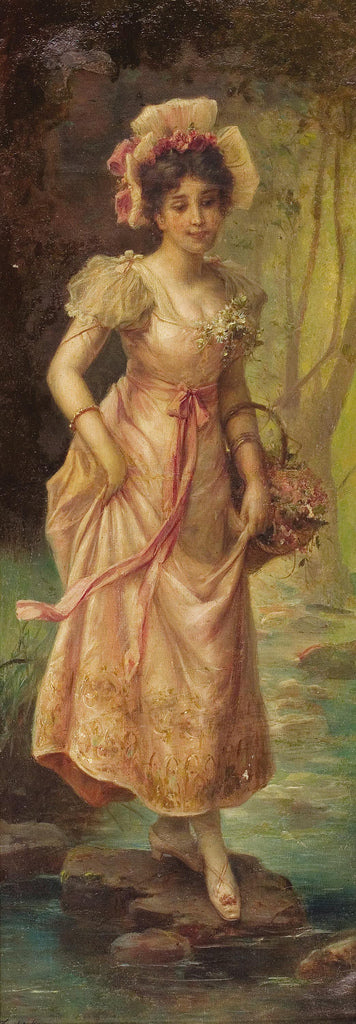 An Afternoon Stroll by Hans Zatzka,A3(16x12")Poster