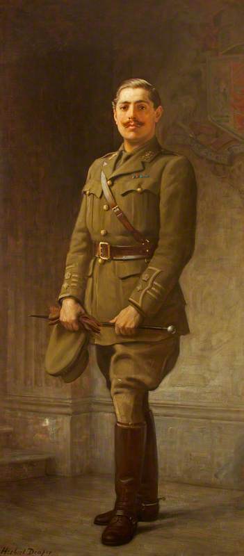 Lieutenant Colonel Ninian Crichton-Stewart, vintage artwork by Herbert James Draper, 12x8" (A4) Poster