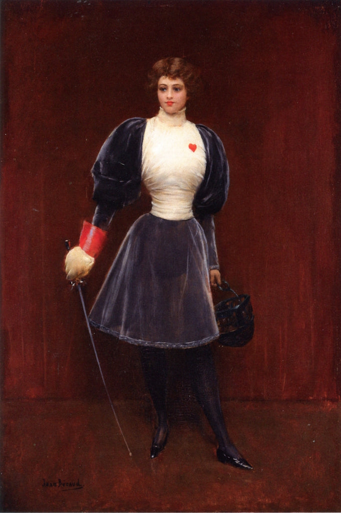 The Fencer, vintage artwork by Jean-Georges Beraud, 12x8" (A4) Poster