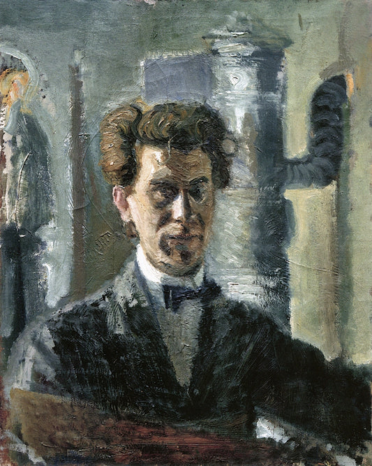 Self-Portrait in front of the Stove by Richard Gerstl,16x12(A3) Poster