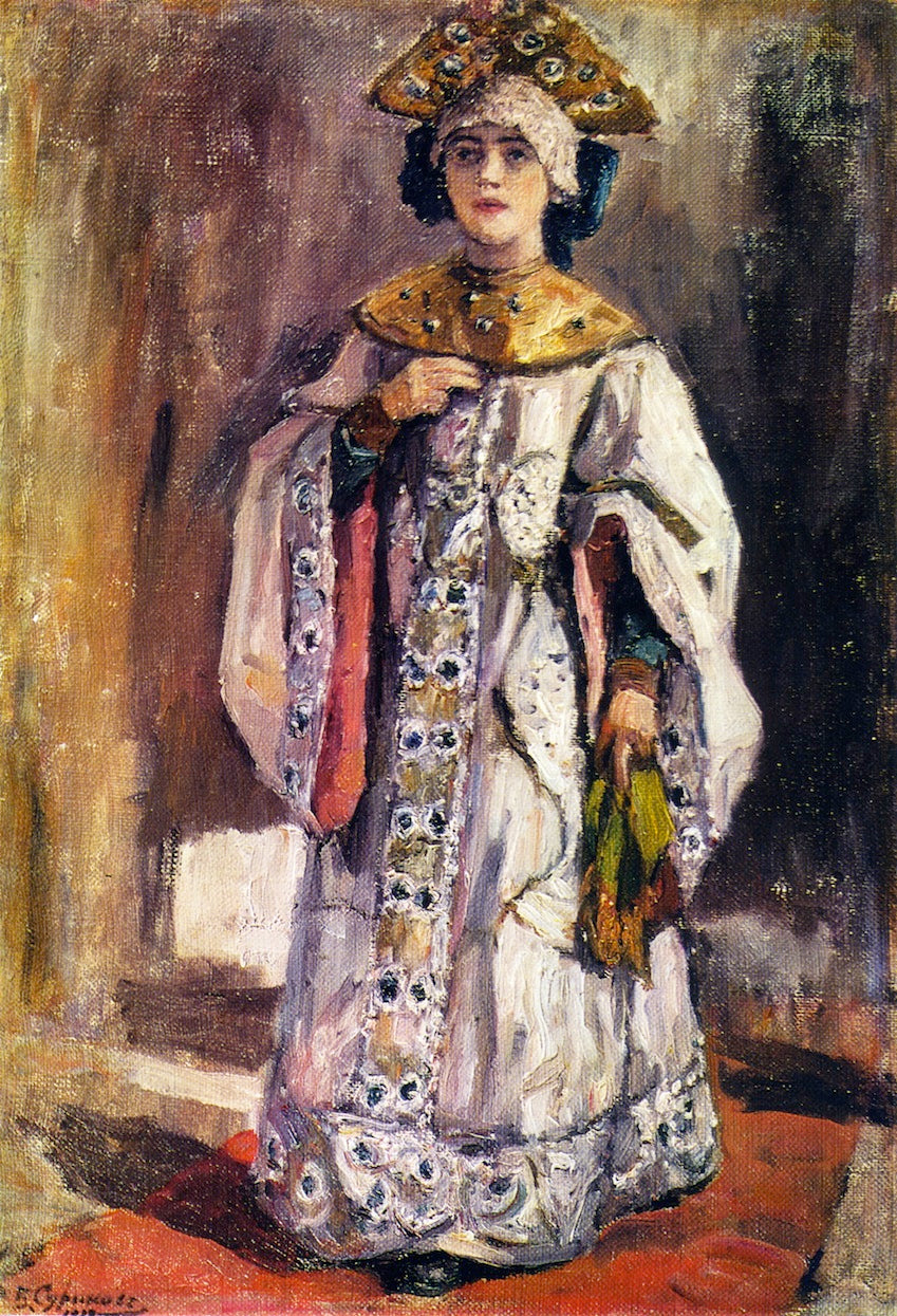 The Tsarina, vintage artwork by Vasili Ivanovich Surikov, 12x8" (A4) Poster