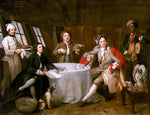 Captain Lord George Graham, in His Cabin, vintage artwork by William Hogarth, 12x8" (A4) Poster