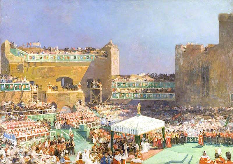  of the Prince of Wales at Caernarvon by Eugene Louis Gillot,A3(16x12")Poster
