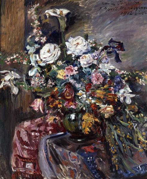Bouquet (Flower Riviera) by Lovis Corinth,A3(16x12")Poster