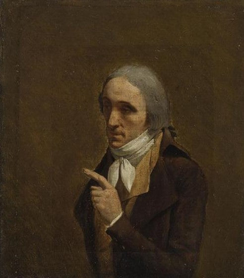 Portrait of Hoffmann, vintage artwork by Louis-Leopold Boilly, 12x8" (A4) Poster