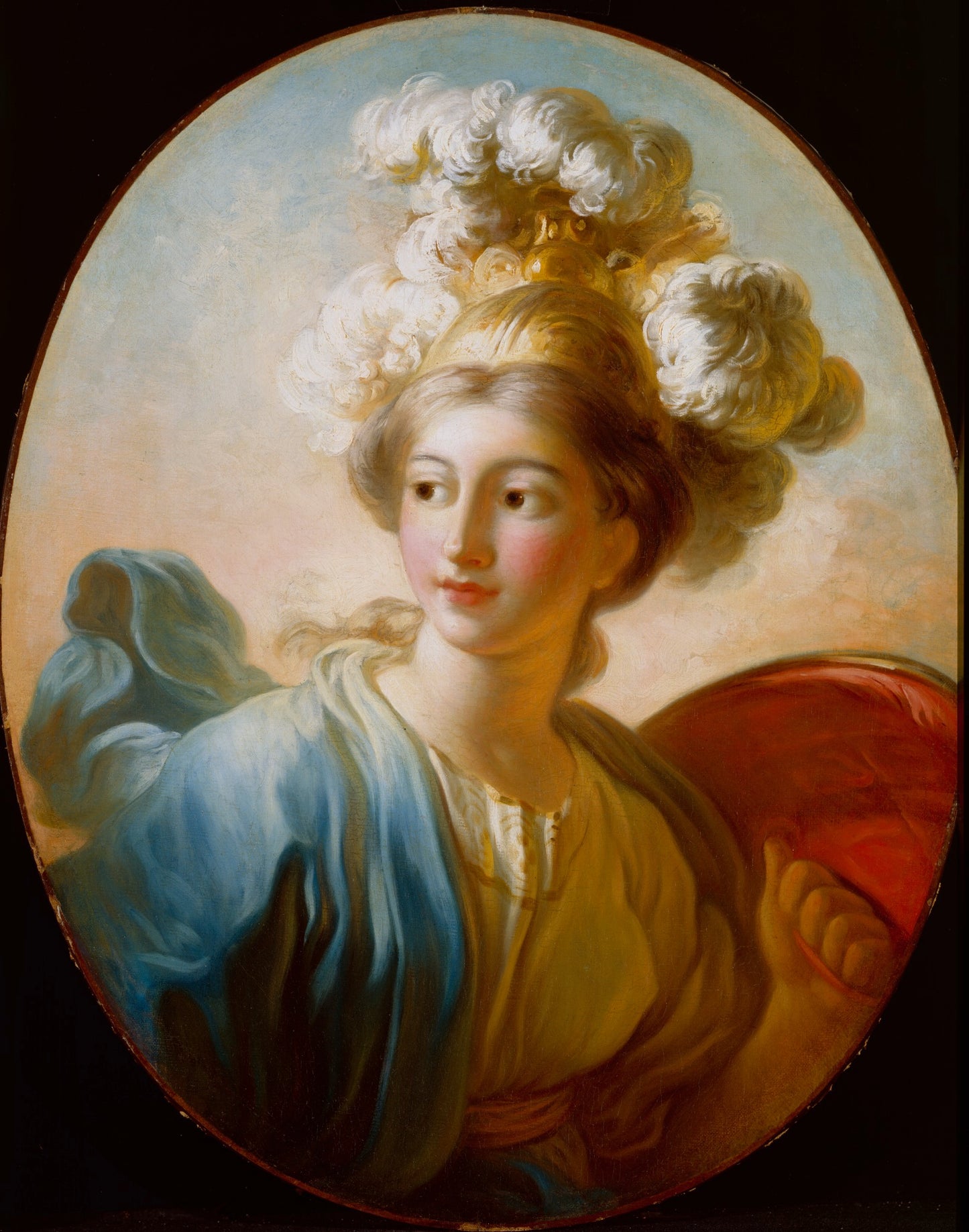 The Goddess Minerva, vintage artwork by Jean-Honore Fragonard, 12x8" (A4) Poster