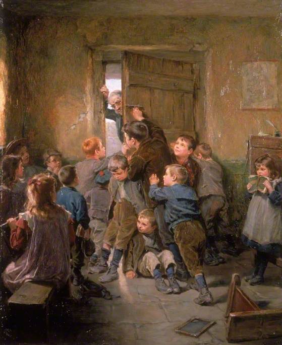 Barred Out (May 29), vintage artwork by Ralph Hedley, 12x8" (A4) Poster