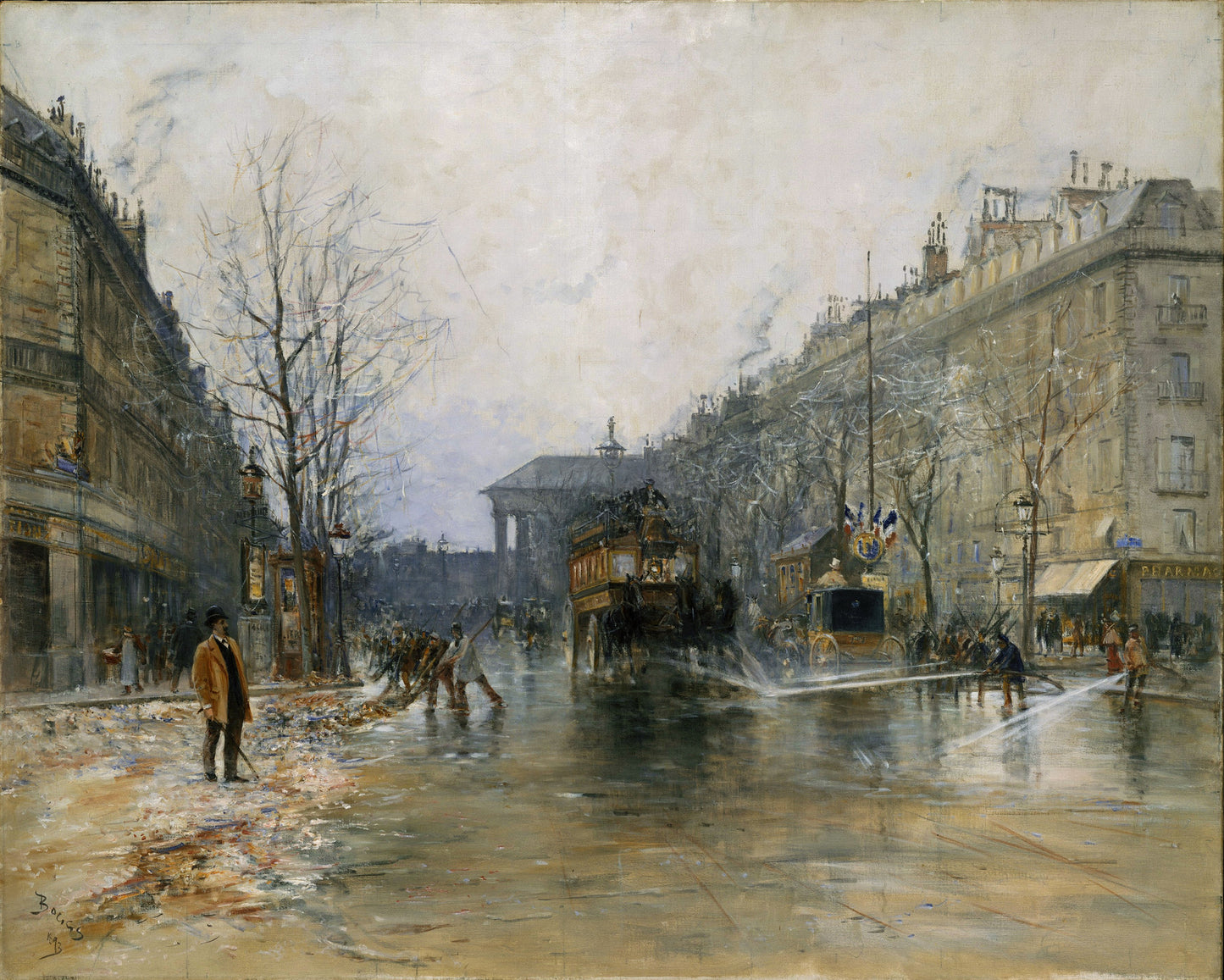 Paris Street Scene by Frank Myers Boggs,A3(16x12")Poster