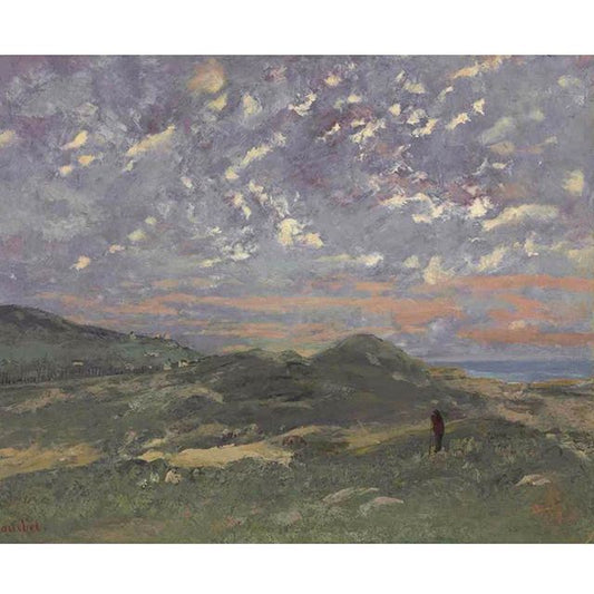 Dunes at Deauville, vintage artwork by Gustave Courbet, A3 (16x12") Poster Print