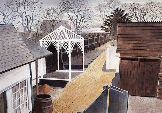 Garden Path, vintage artwork by Eric Ravilious, 12x8" (A4) Poster