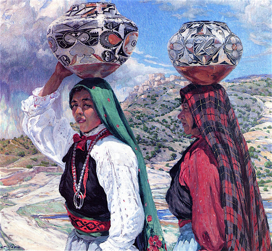 Her Daughter by Walter Ufer,16x12(A3) Poster