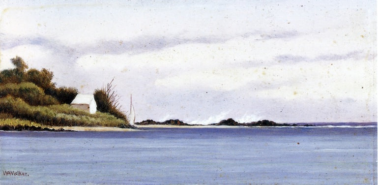 Breakers in Florida, vintage artwork by William Aiken Walker, 12x8" (A4) Poster