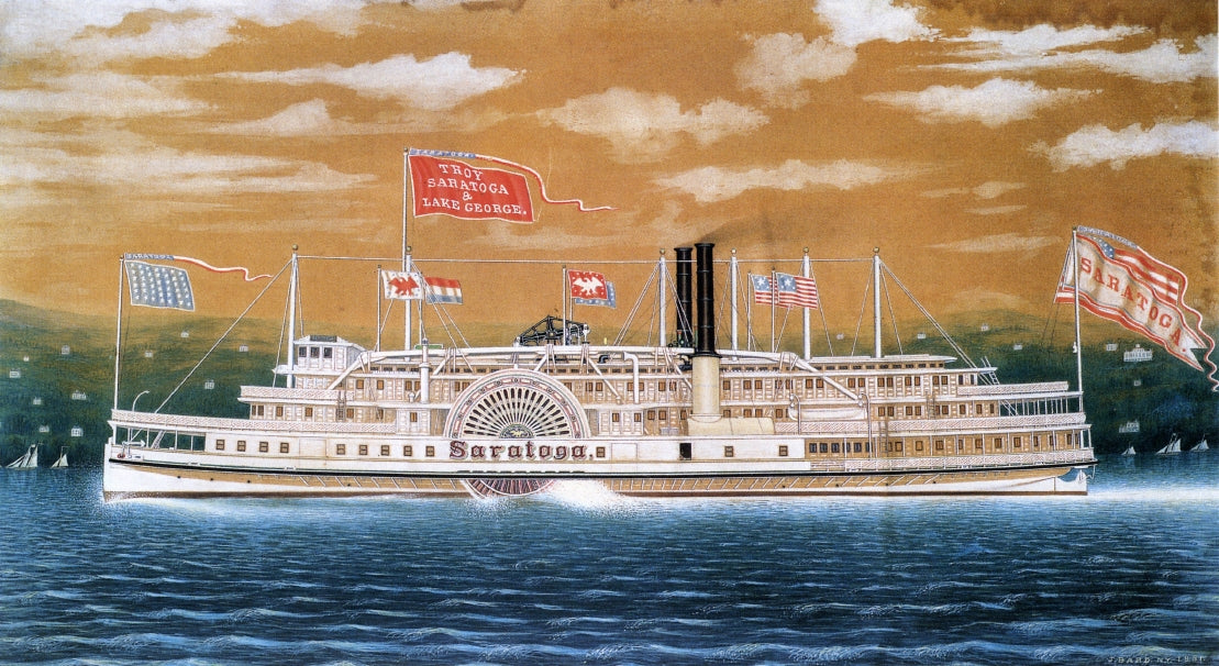 Saratoga, vintage artwork by James Bard, A3 (16x12") Poster Print