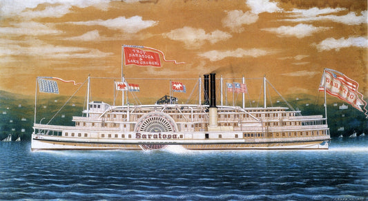 Saratoga, vintage artwork by James Bard, A3 (16x12") Poster Print