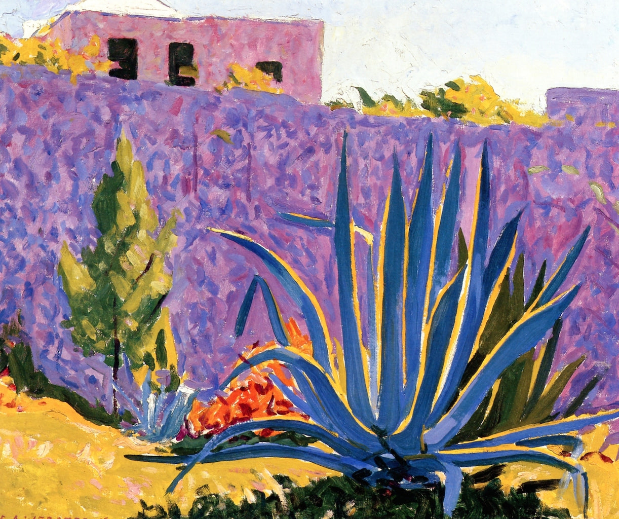 Blue Aloe by Edwin Ambrose Webster,A3(16x12")Poster