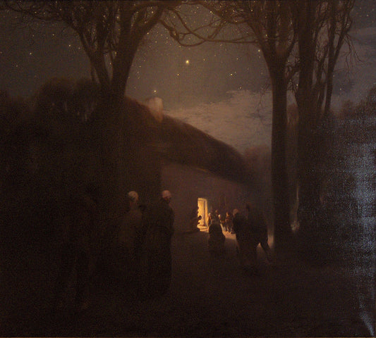 Christmas Scene by Firmin Baes,16x12(A3) Poster