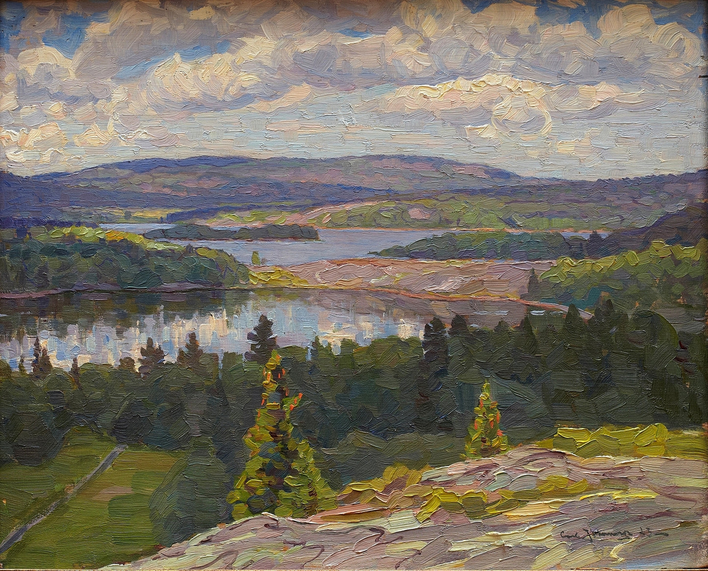 Summer Day, Angermanland by Carl Johansson,A3(16x12")Poster